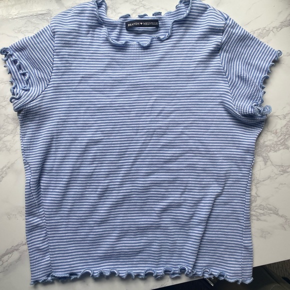 Brandy stripped lettuce edge top - Picture 2 of 3